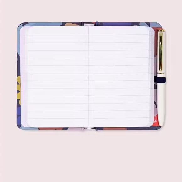 Kate Spade Swing Flora Mini Notebook With Pen - Picture 3 of 5